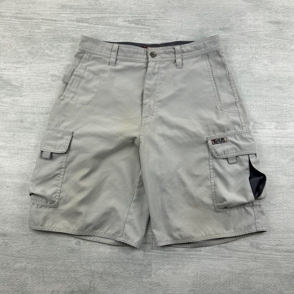 Vintage Y2K Tony Hawk Cargo Shorts Size 30 Tan Skater Baggy